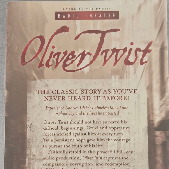 Oliver Twist by Charles Dickens Radio Theater Focus On The Family 5 Disk New - Picture 11 of 12